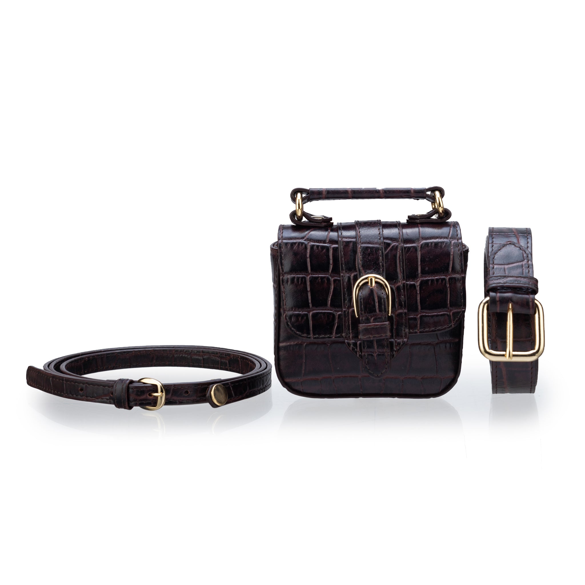 The 3-Way Belt Bag (Brown) – Curry Studio Shop